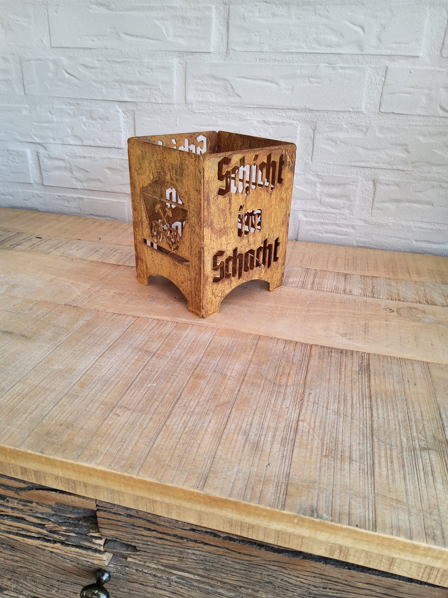 Lore + Schicht im Schacht! Teelichthalter