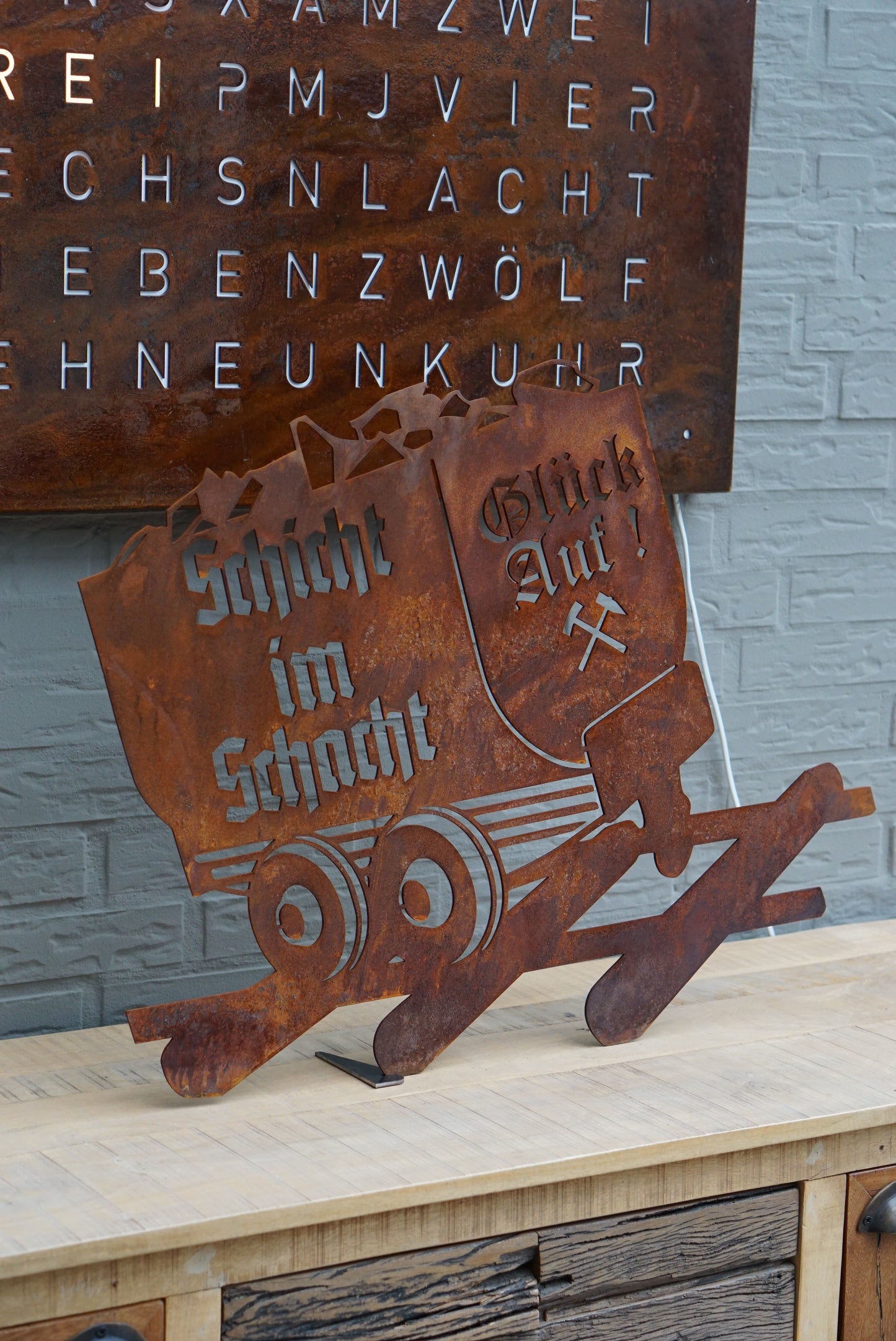 Lore Schicht im Schacht Metallschild