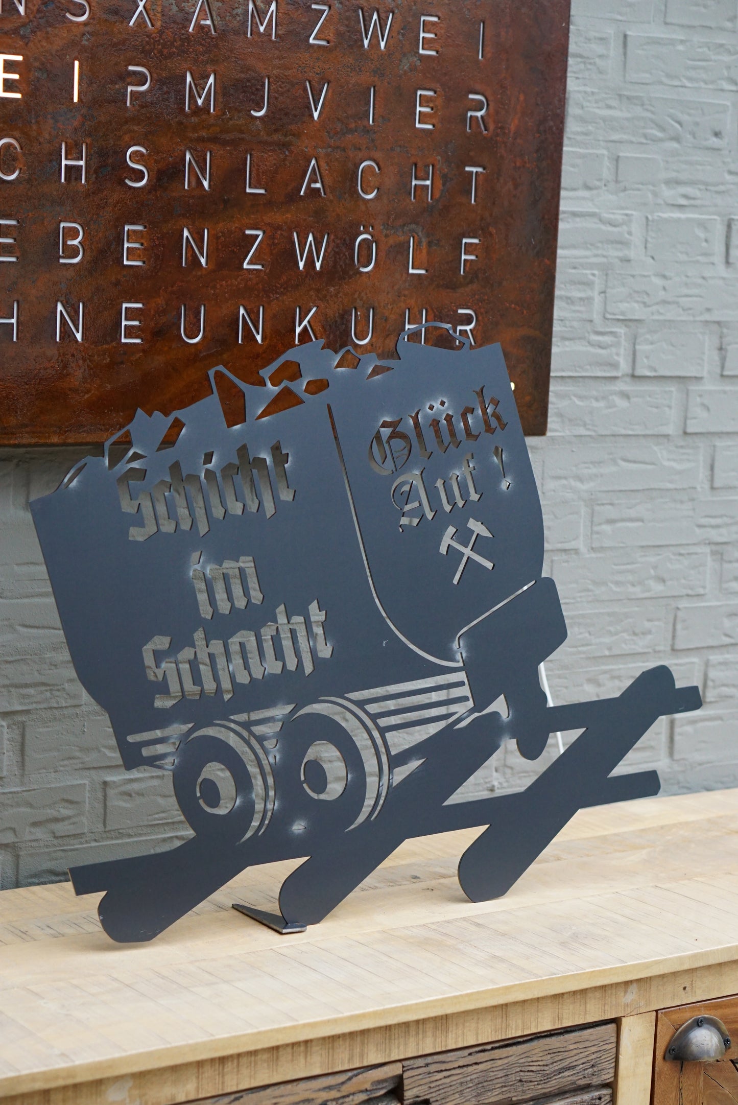 Lore Schicht im Schacht Metallschild