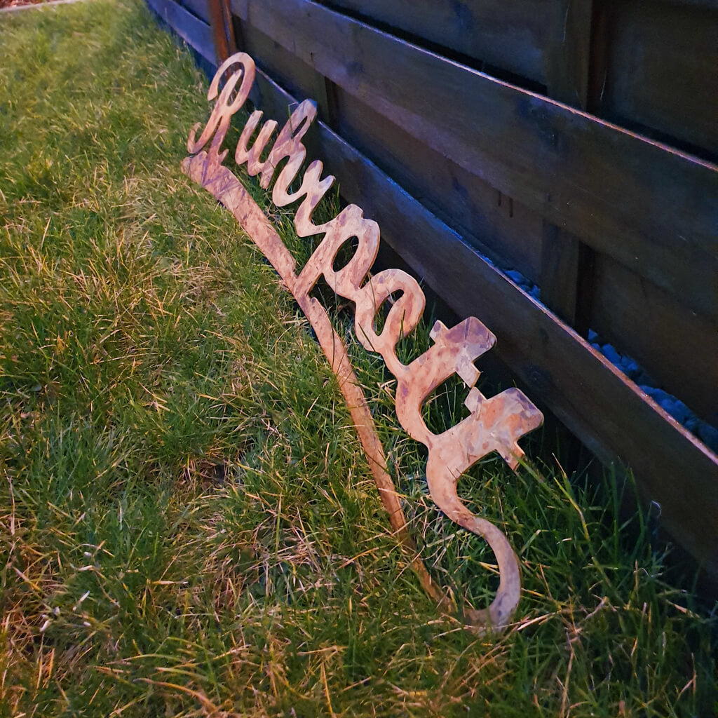 Der 120cm Ruhrpott Schriftzug in Rost. I