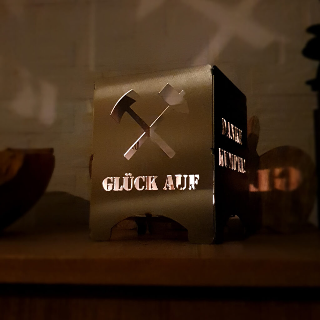 Danke Kumpel! Teelichthalter