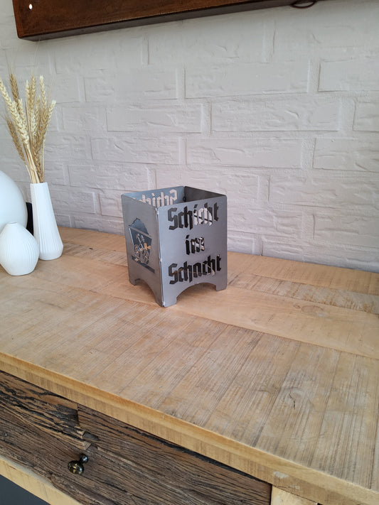 Lore + Schicht im Schacht! Teelichthalter