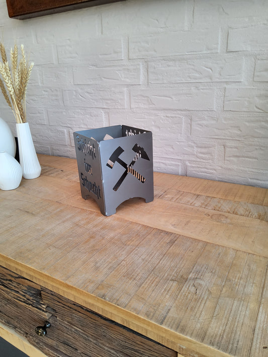 Schlägel und Eisen + Schicht im Schacht! Teelichthalter