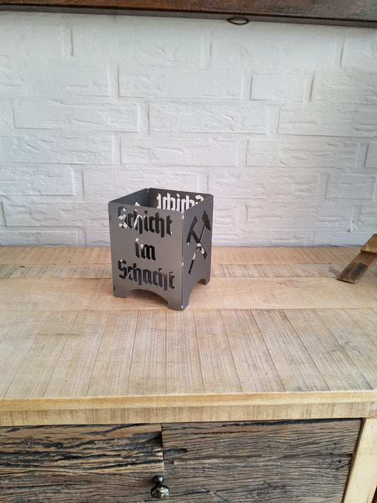 Schlägel und Eisen + Schicht im Schacht! Teelichthalter