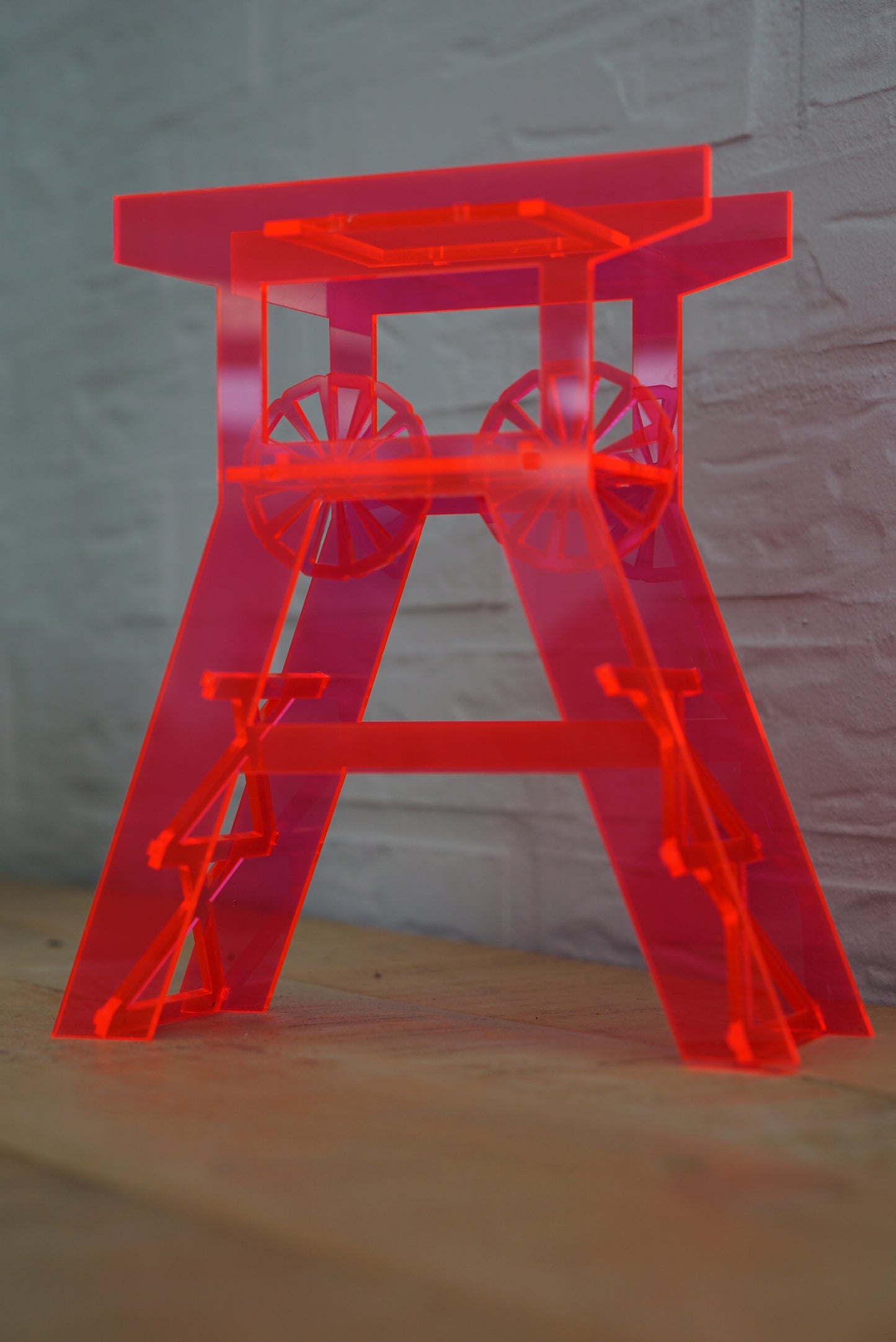 3D Förderturm aus Acrylglas