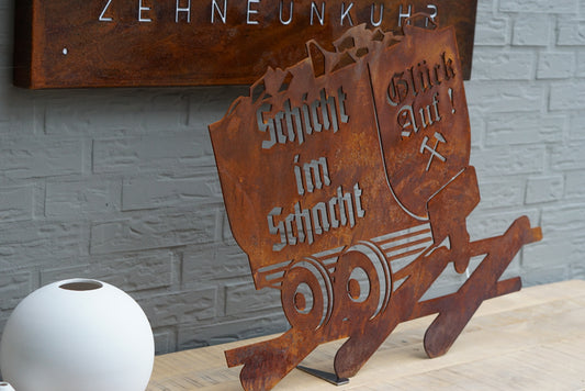 Lore Schicht im Schacht Metallschild