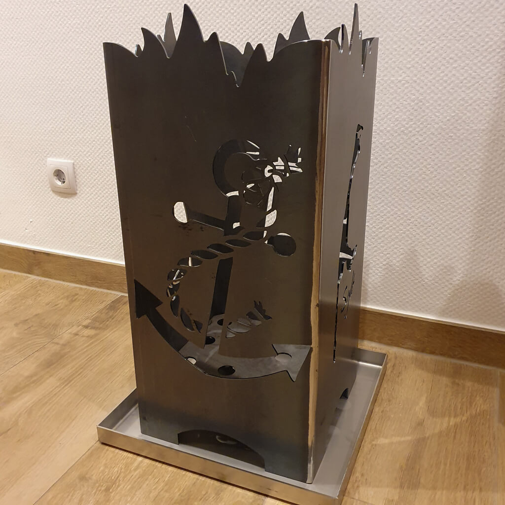 Sylt Anker Leuchtturm Feuertonne Feuerkorb Dekosäule Feuerschale